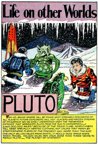 Illustration for article titled The planets of the Solar System, according to crazed pulp comics of the 1940s